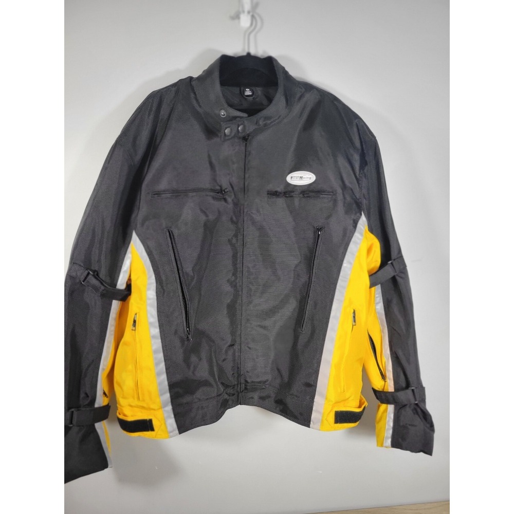 First Racing Padded Motorcycle Jacket  Men's Yellow/ Black  4X ‎ NO LINER